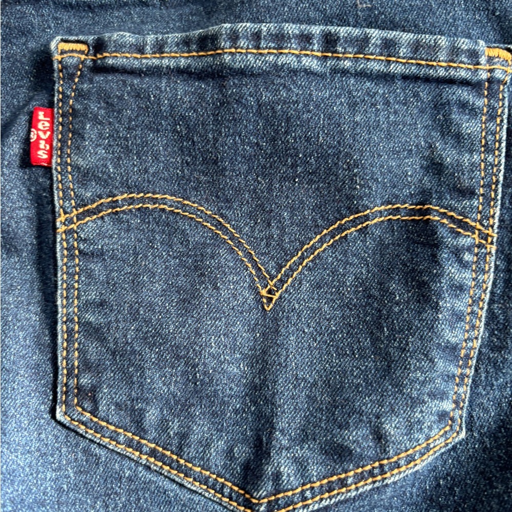 Levi's Women’s Stretch Blue Denim Jeans-Straight Legs